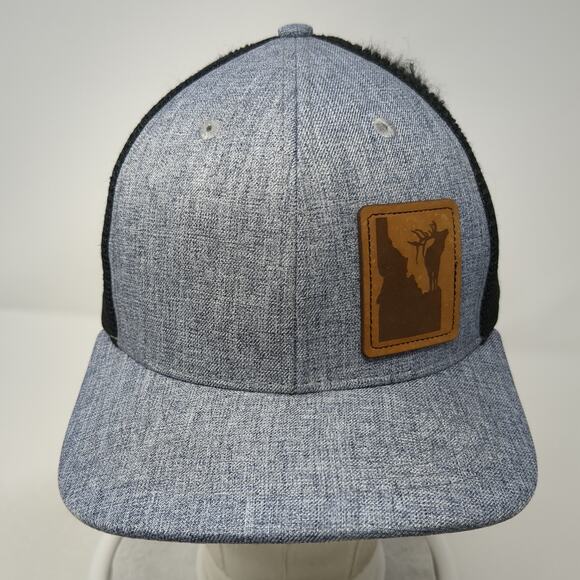 Idaho Patch Snapback Trucker Hat Gray One Size Adjustable Arcadian Outfitters - Picture 2 of 9